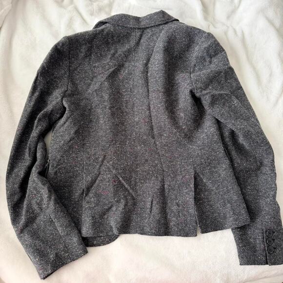 Victoria’s Secret Herringbone Coat | Grey Multi-Color Stitch | Size S (4) - Picture 2 of 3